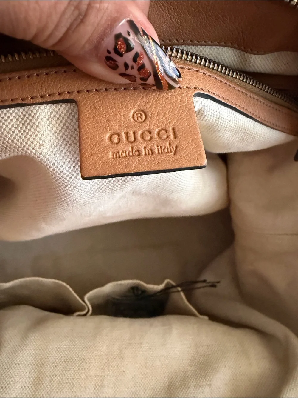 Gucci original monogram canvas large tote